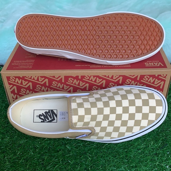 VANS CLASSIC SLIP ON CHEKRBRD Cornstalk/Tr wht men - Picture 3 of 16